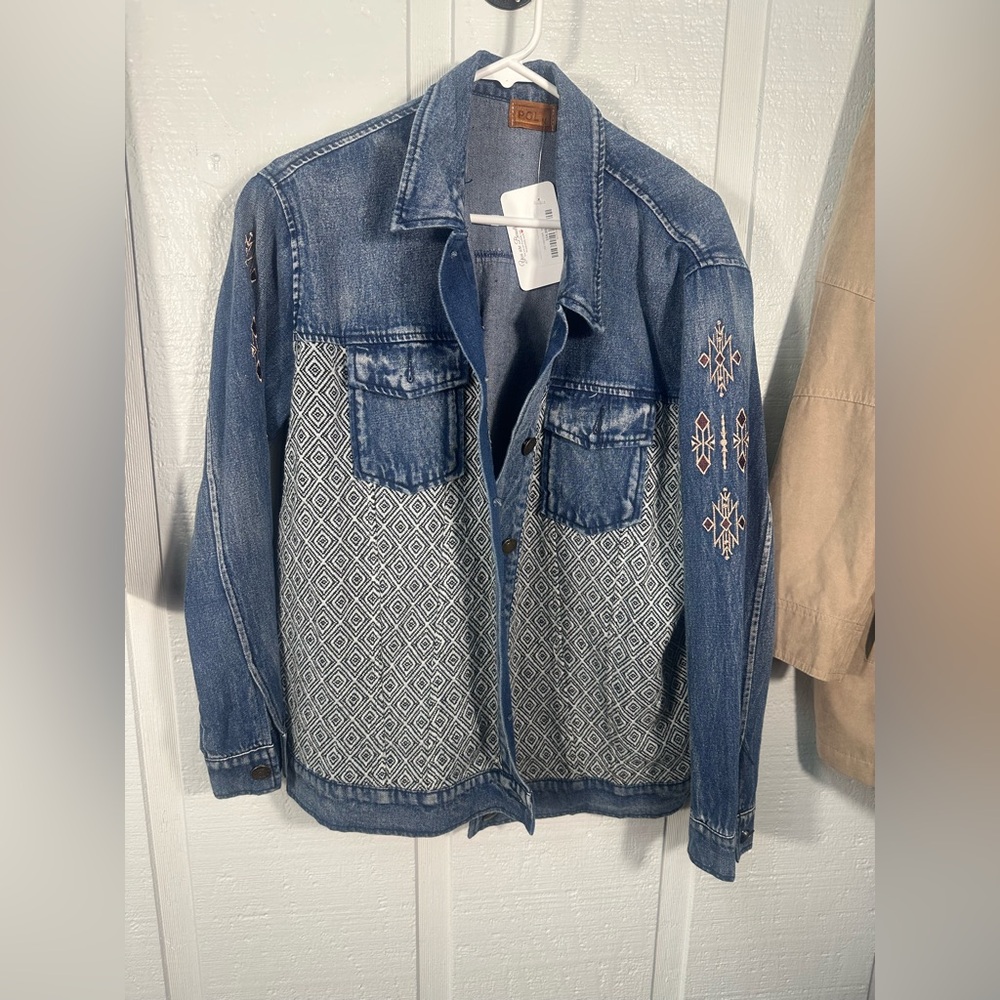 POL Women’s Denim Jacket Size Medium NWT